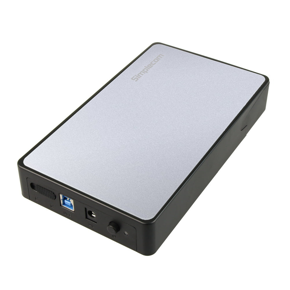 Simplecom SE325 Tool Free 3.5" SATA HDD to USB 3.0 Hard Drive Enclosure Silver - The Grand Bazaar of Australia