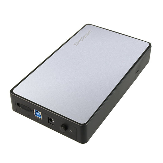 Simplecom SE325 Tool Free 3.5" SATA HDD to USB 3.0 Hard Drive Enclosure Silver - The Grand Bazaar of Australia