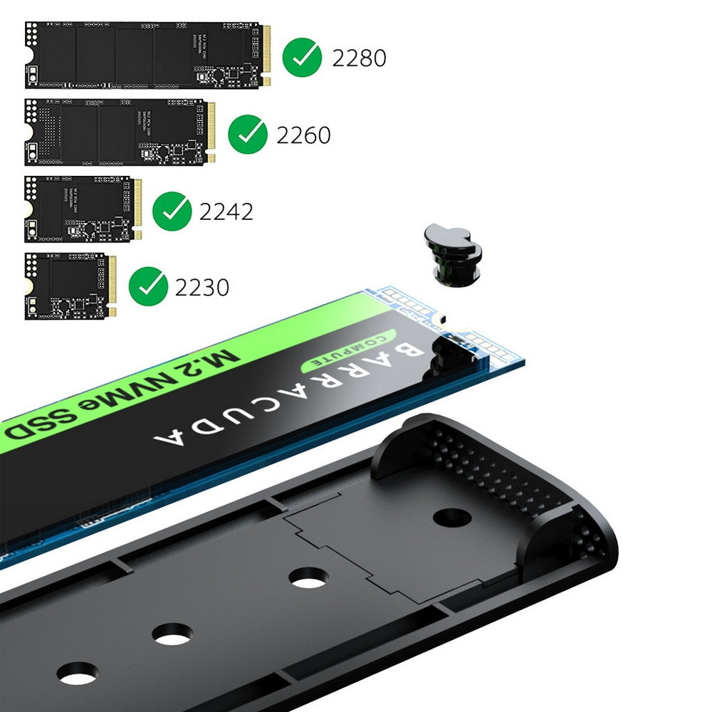 Simplecom SE516 NVMe / SATA Dual Protocol M.2 SSD Tool-Free USB-C Enclosure USB 3.2 Gen 2 10Gbps - The Grand Bazaar of Australia