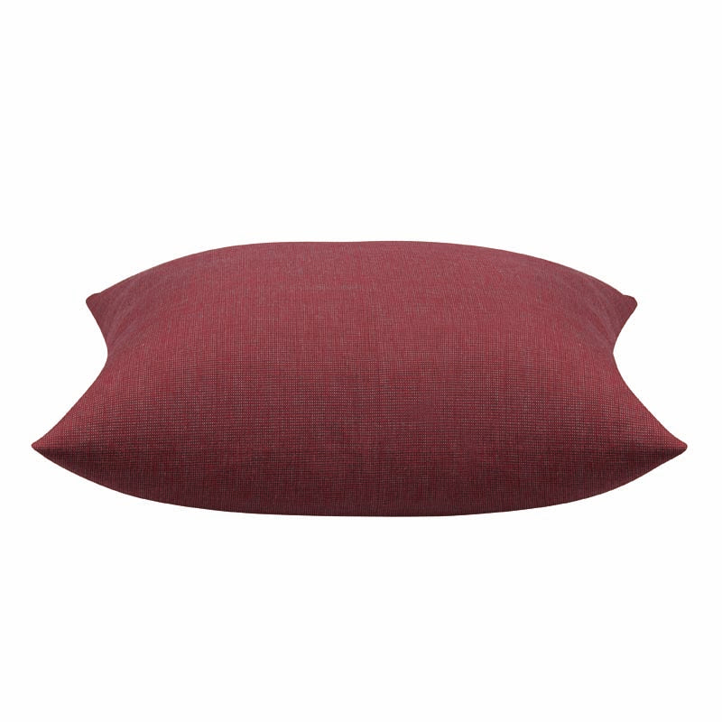 Elements Deep Red Solid Base Colour Cushion Cover - The Grand Bazaar of Australia