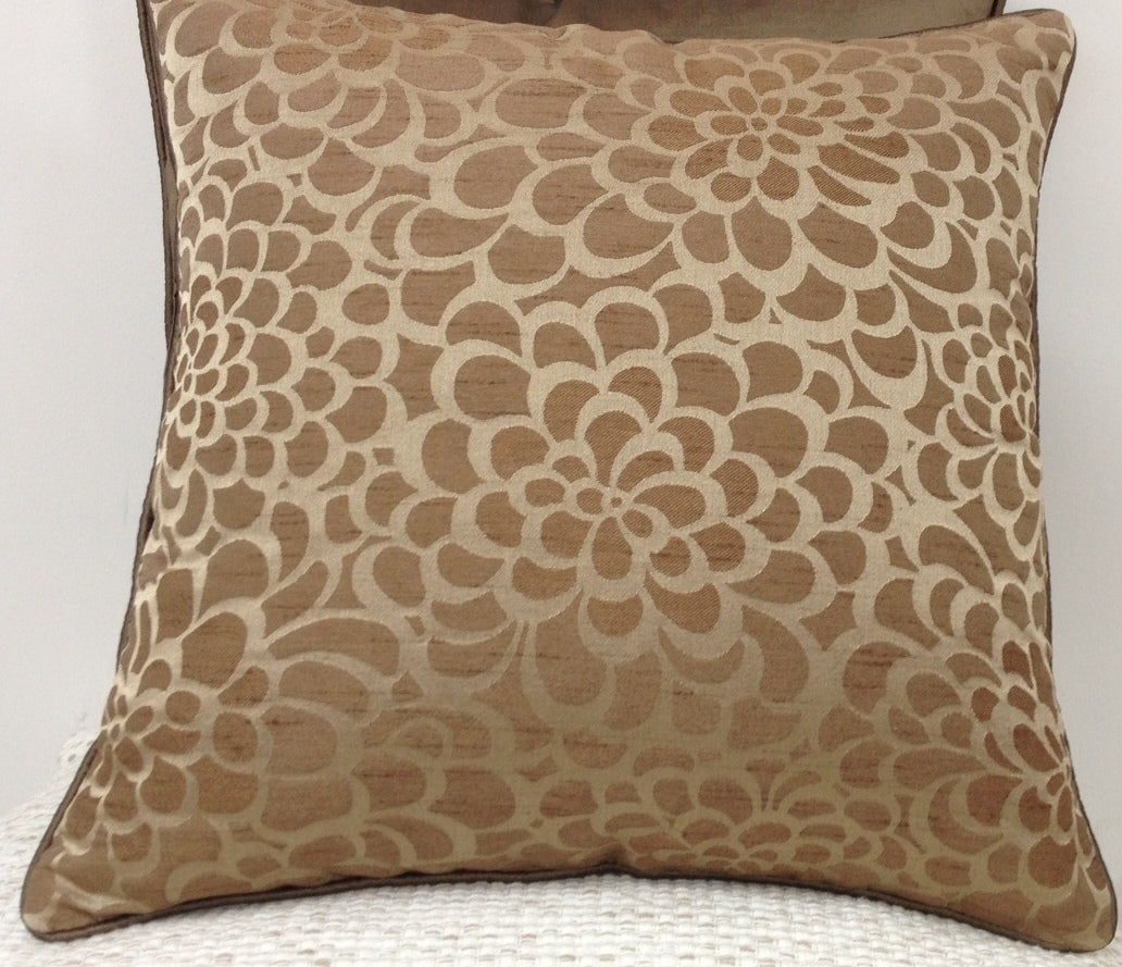 Flower Beige Petal Design Cushion Cover - The Grand Bazaar of Australia