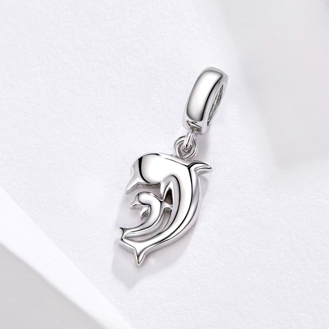 925 Sterling Silver Dolphin Pendant For Bracelet Or Necklace