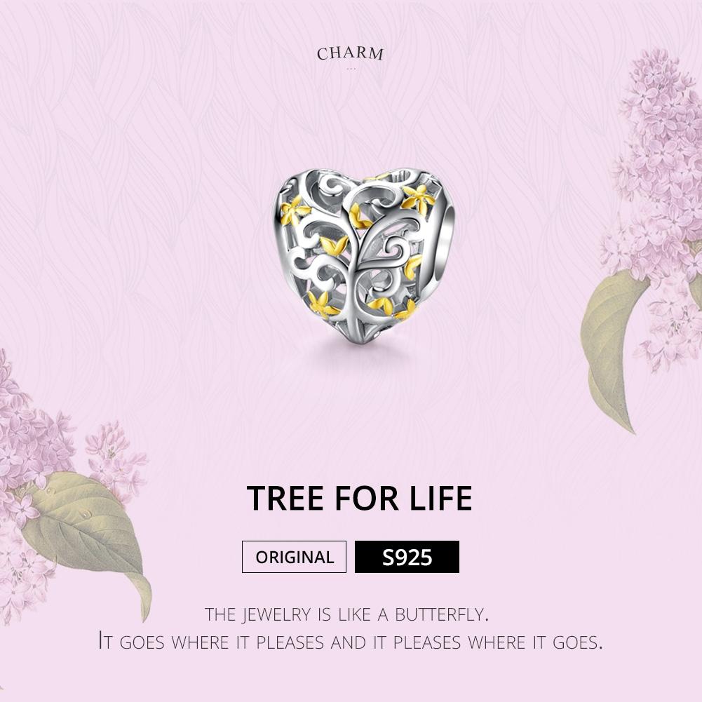 925 Sterling Silver Tree Of Life Beads For Diy Bracelets