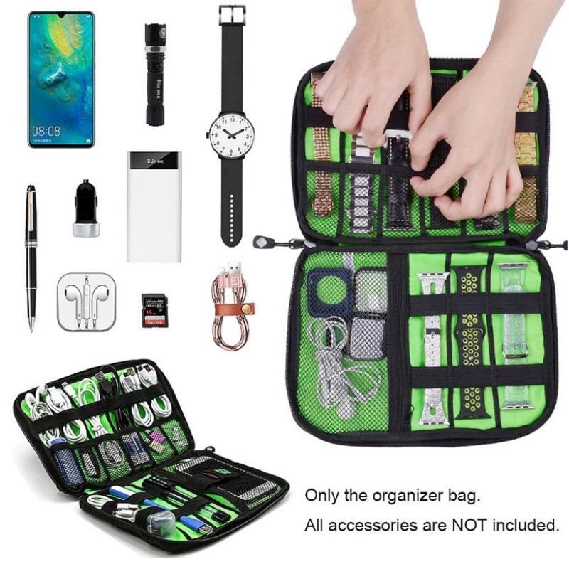 Portable Mobile Phone u Disk Storage Bag - Multifunctional Blue