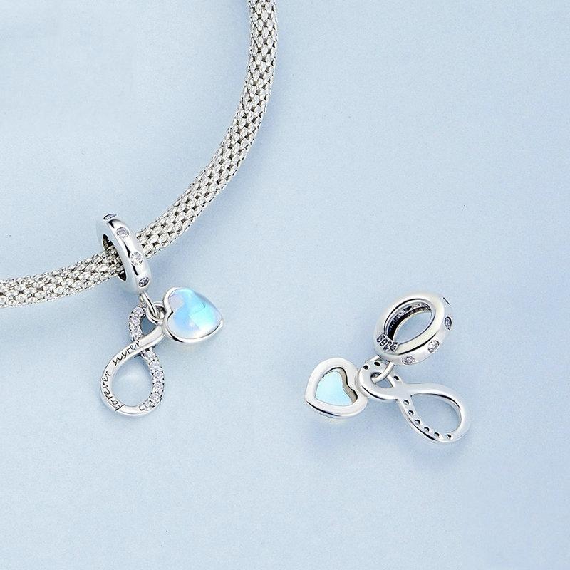 925 Sterling Silver Sisterhood Charm Bracelet With Zirconia Pendant