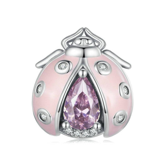 925 Sterling Silver Ladybug Bracelet With Beads