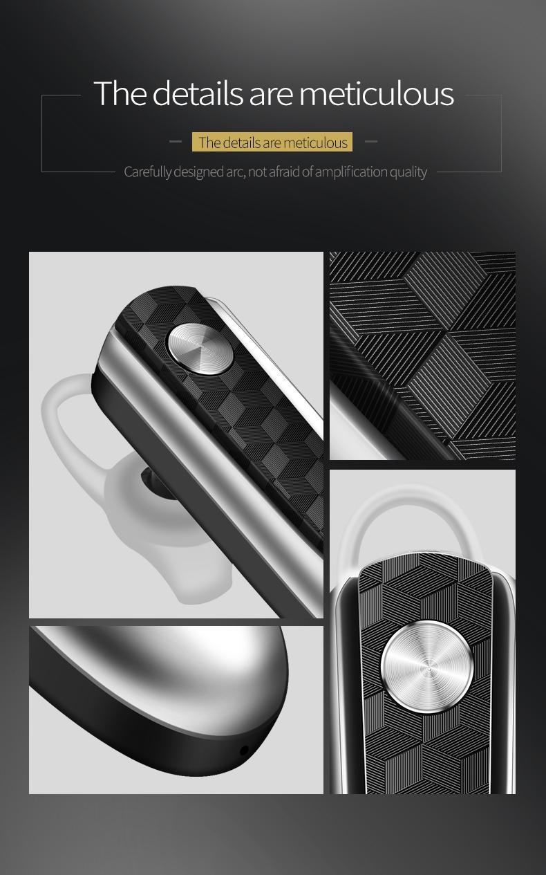 Wireless Bluetooth Earbud for Hands-free Calls and Music - Large Battery - Black - The Grand Bazaar of Australia
