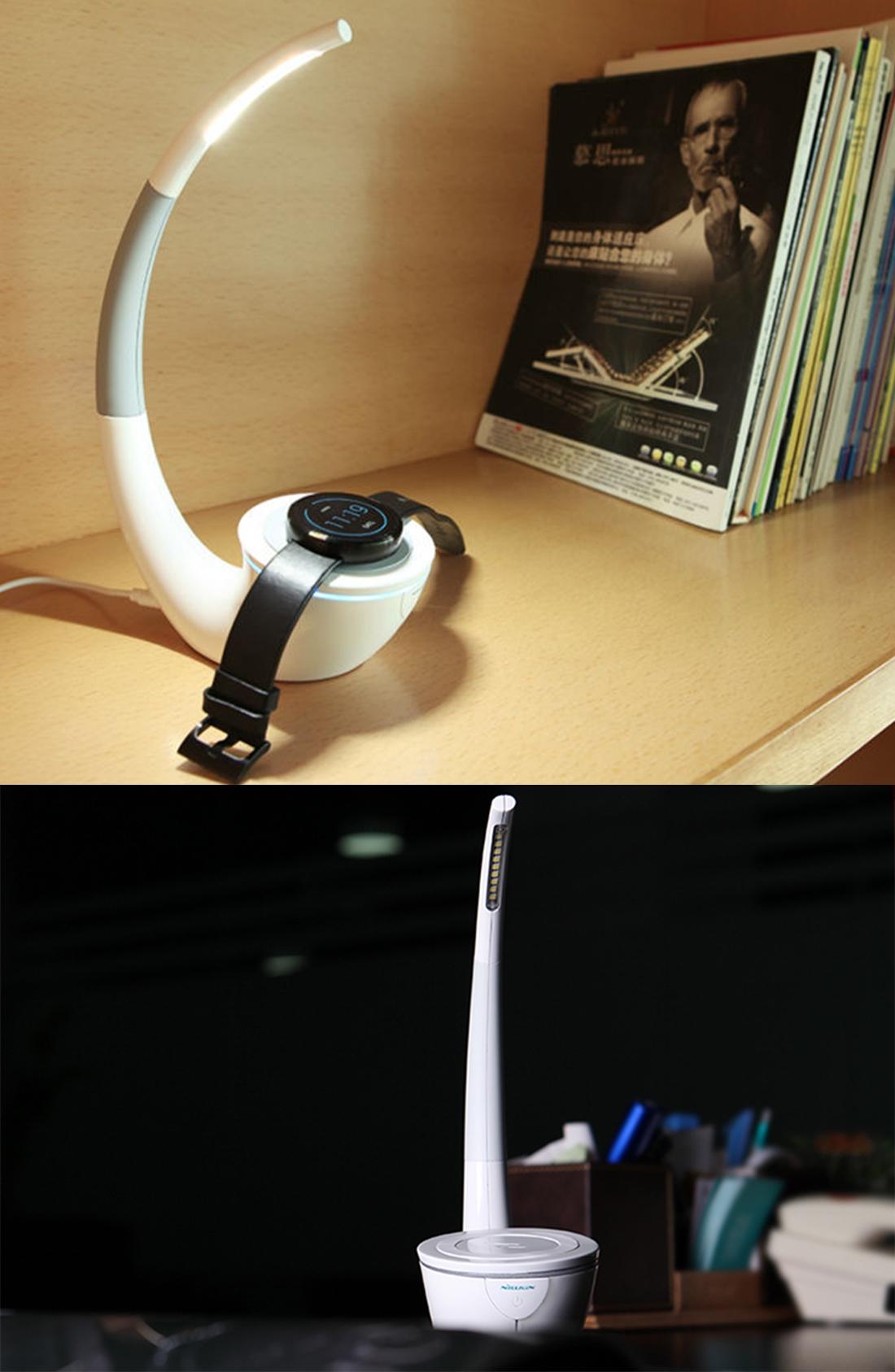 2 In 1 Wireless Charger & Led Light With Usb Port