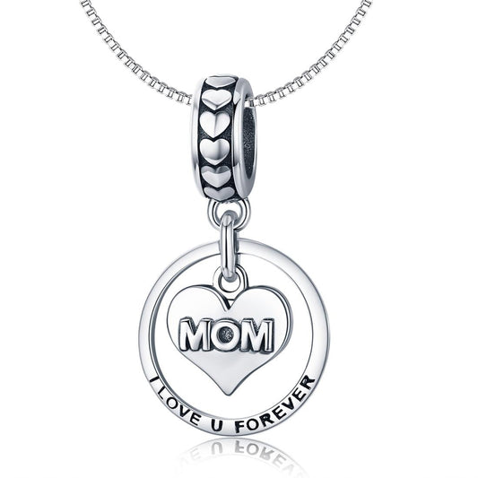 925 Sterling Silver Mothers Love Bead Bracelet Set Perfect For Mother'S Day Style - Bead + Necklace