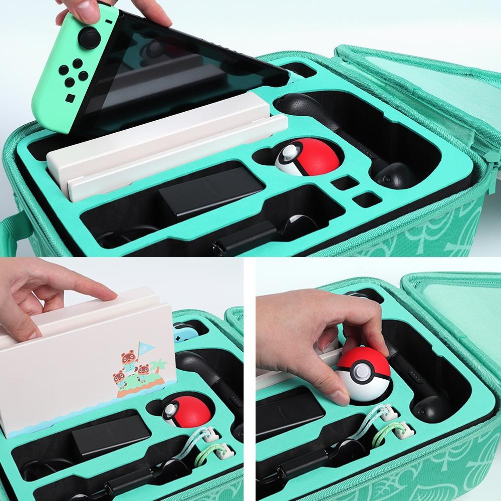 Horizontal Forest Friends Switch Game Storage Bag