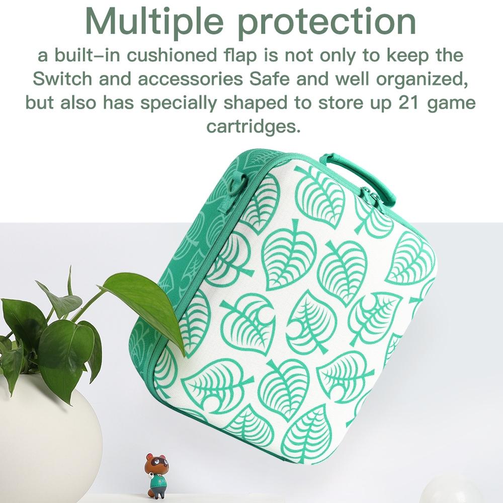 Horizontal Forest Friends Switch Game Storage Bag