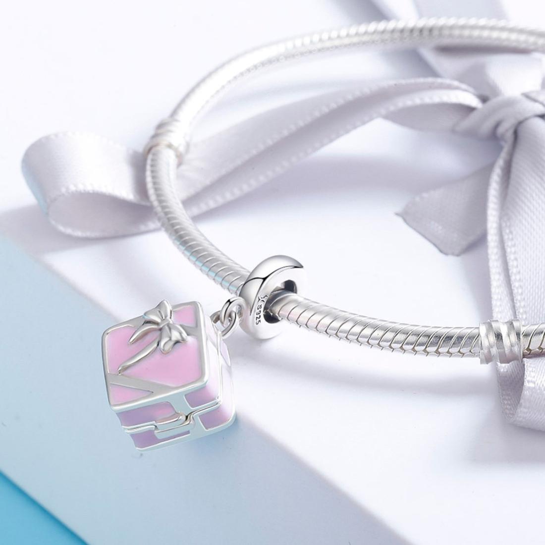 925 Sterling Silver Diy Romantic Beaded Bracelet