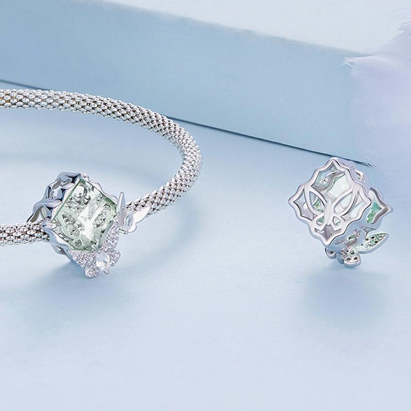 925 Sterling Silver Natural Butterfly Pendant For Diy Bracelets Bsc649 Style - Butterfly