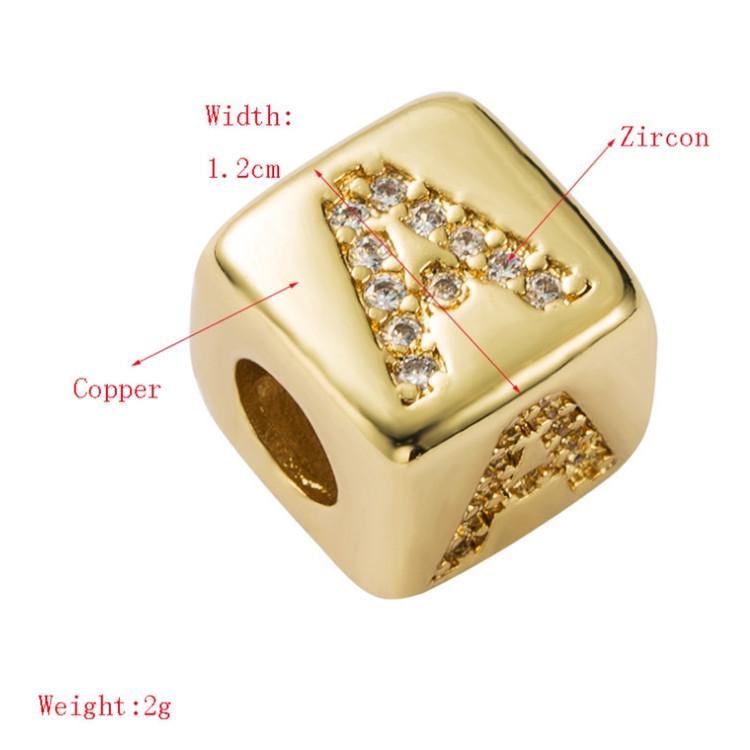 Brass Micro Inlaid Couple Red String Diy Bracelet Style - L