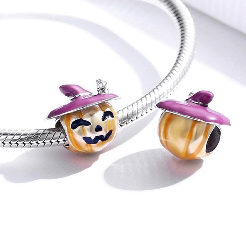 925 Sterling Silver Pumpkin Beads For Diy Oil Drops