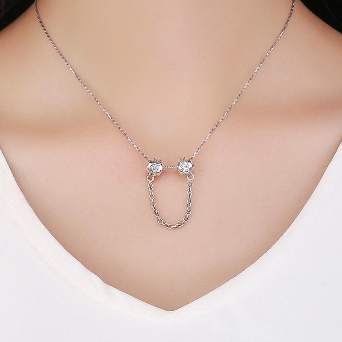 925 Sterling Silver Safety Chain Cute & Versatile
