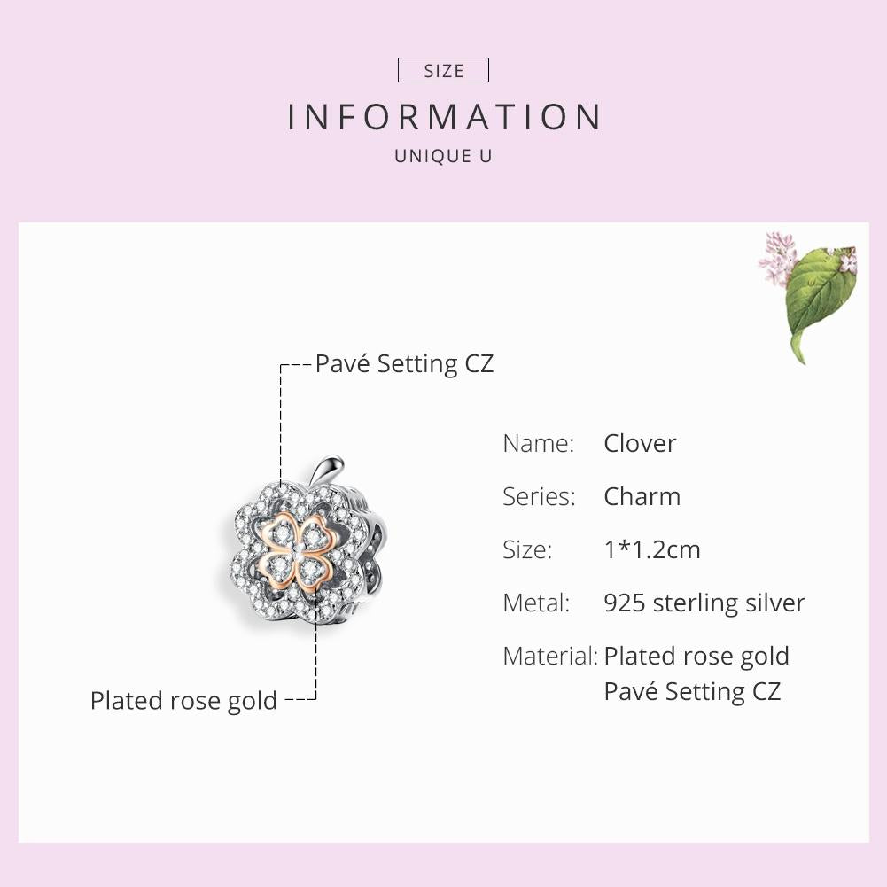 925 Sterling Silver Zircon Beaded Diy Bracelet Charm