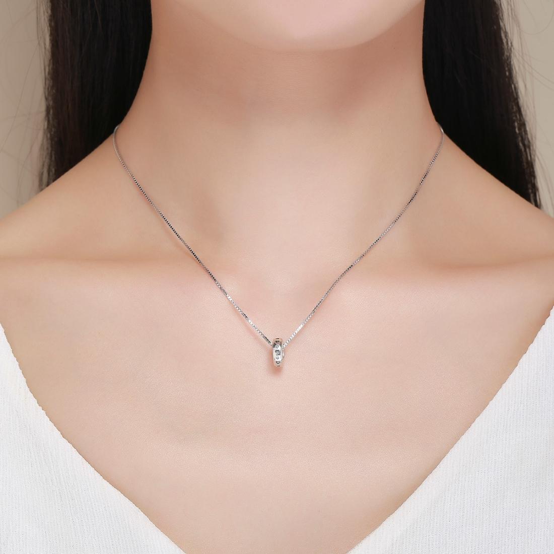 925 Sterling Silver Heart Shaped Beads For Diy Bracelets