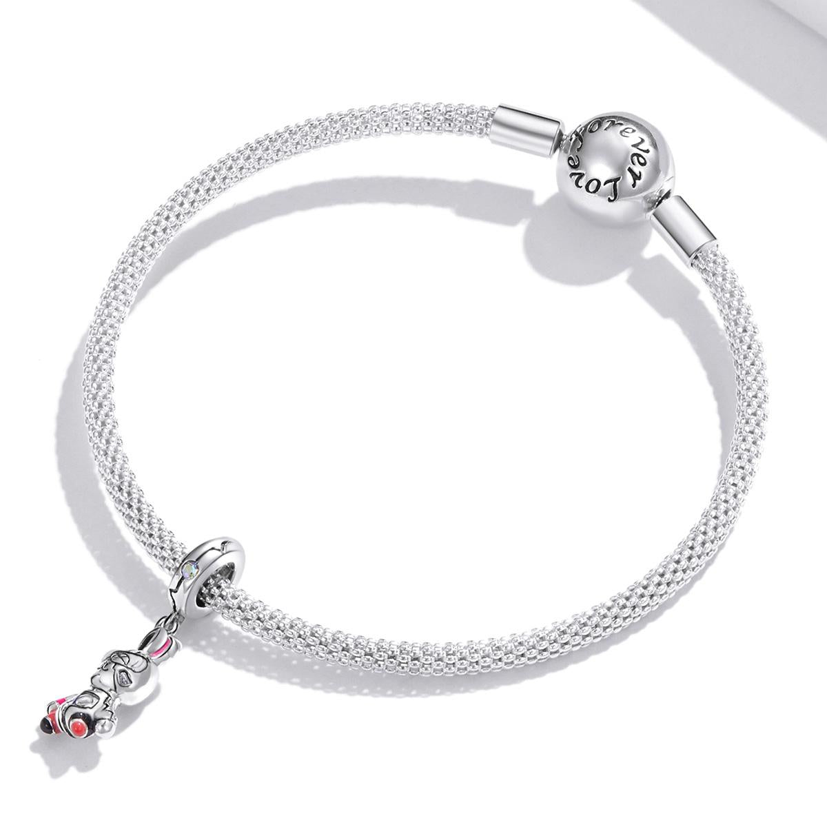 925 Sterling Silver Rabbit Pendant For Diy Bracelets & Necklaces