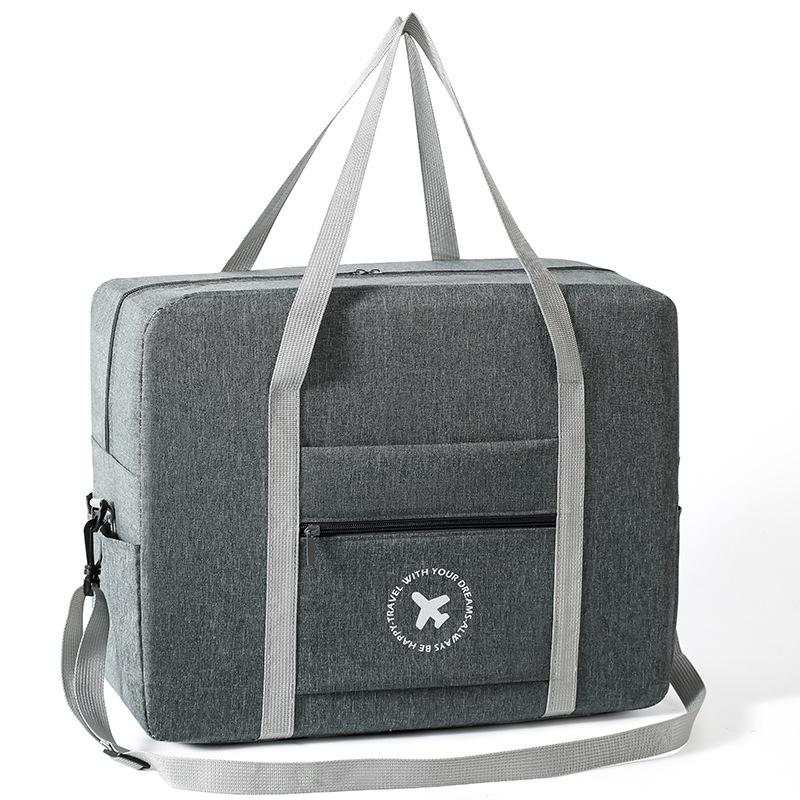 Foldable Travel Bag for Camping & Hiking - Large - Large Gray