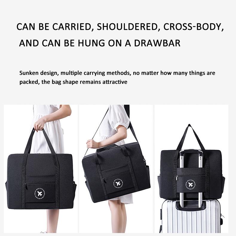Foldable Travel Bag for Camping & Hiking - Large - Large Gray