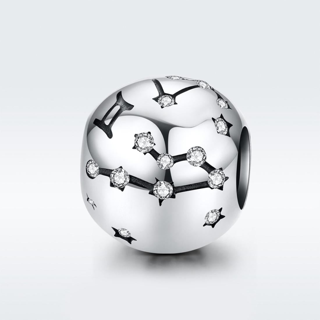 925 Sterling Silver Diy Zodiac Bracelet Beads Gemini Style - Gemini