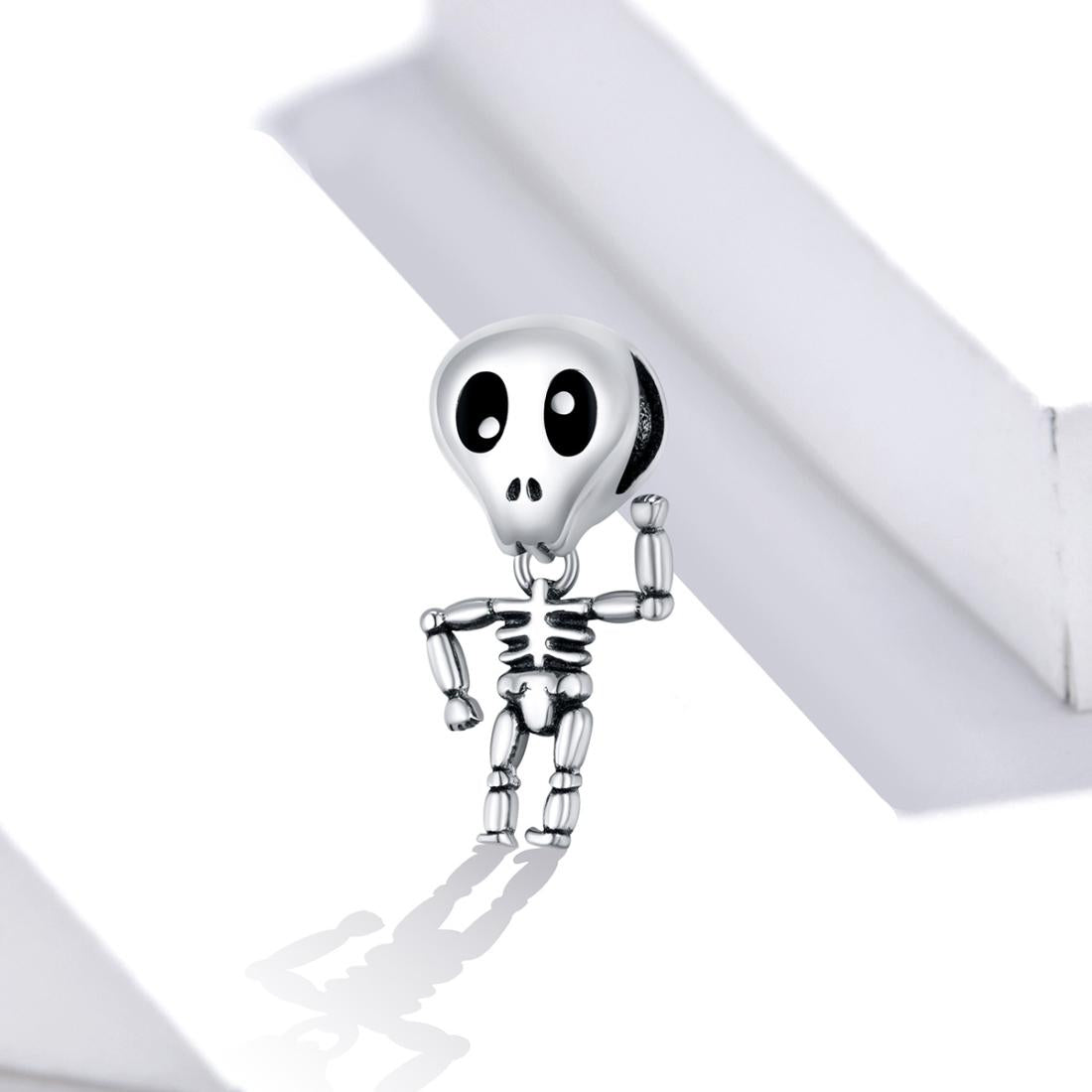 925 Sterling Silver Skull Beads For Diy Bracelets & Necklaces