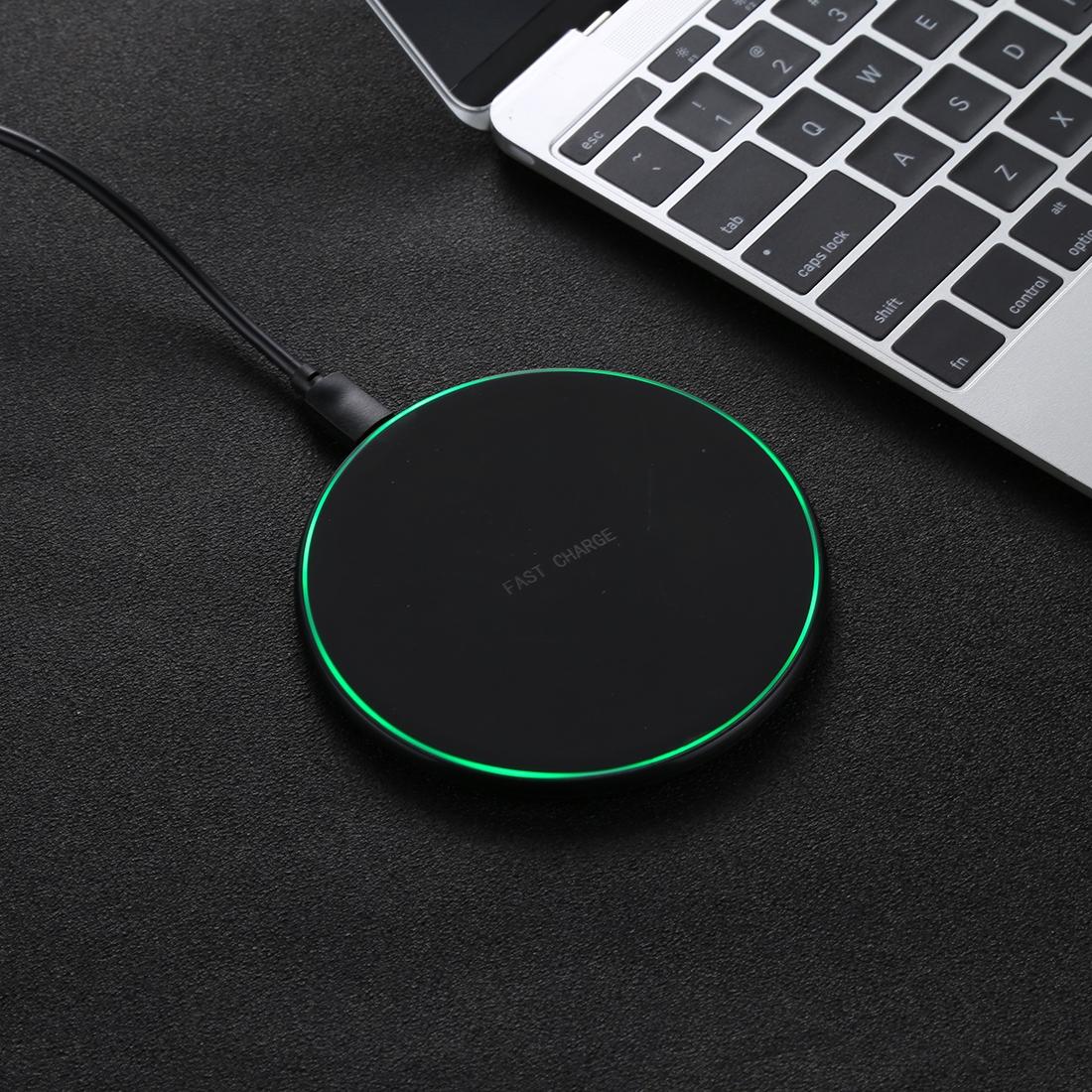 Universal Qi Fast Wireless Charger Dc 9V / 1.67A & 5V / 1A
