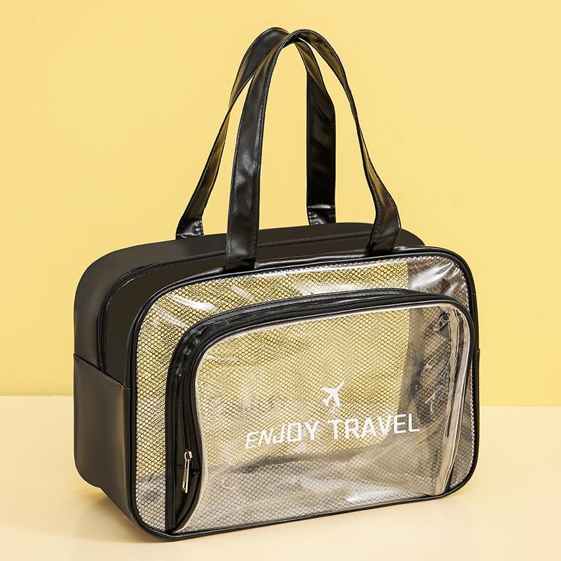 Beige Waterproof Beach Bag For Toiletries Cosmetics L For Swimming Travel - Pink No Shoe Warehouse