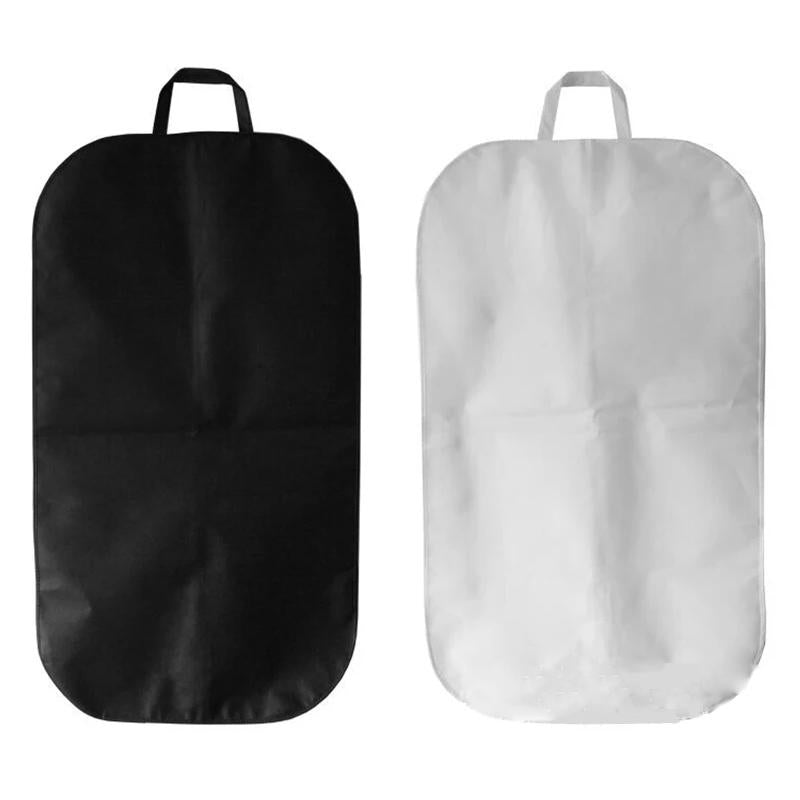 Black Non Woven Coat Suit Dust Bag 60X100Cm - White 60X120Cm