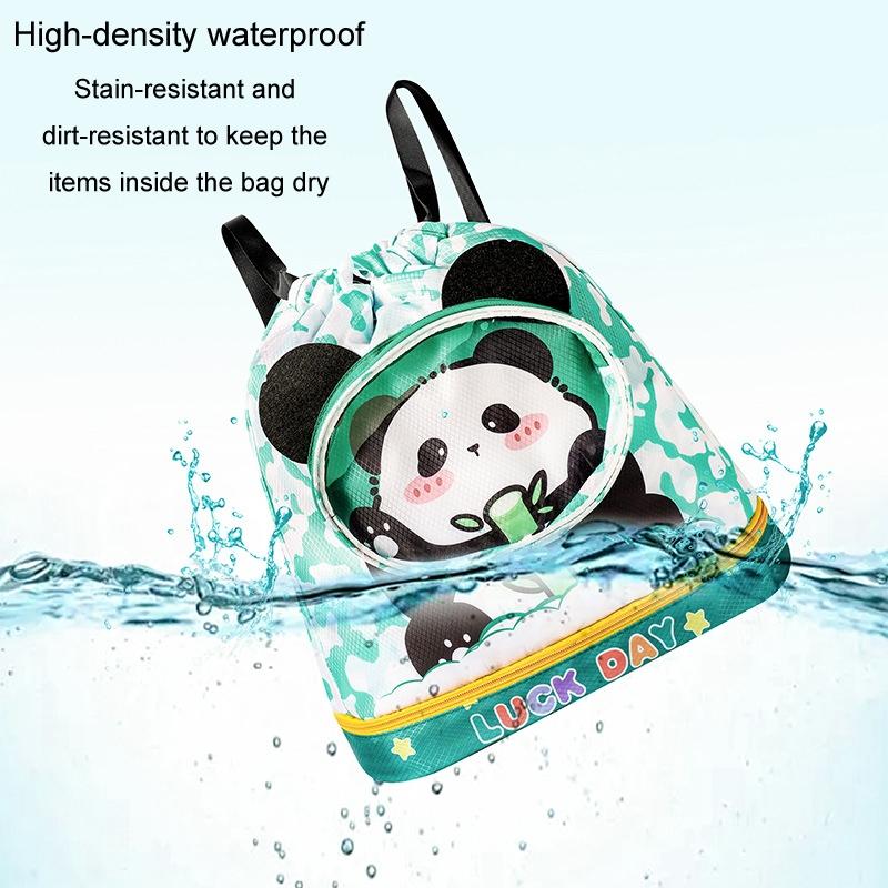 Kids' Cartoon Swim Bag Waterproof Dry / Wet Portable - Small Panda