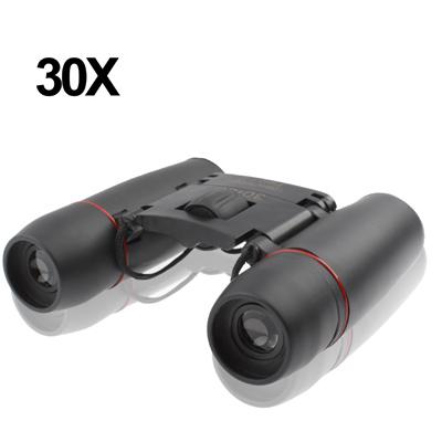 Compact 30x60mm Red Binoculars for Outdoor Day Vision