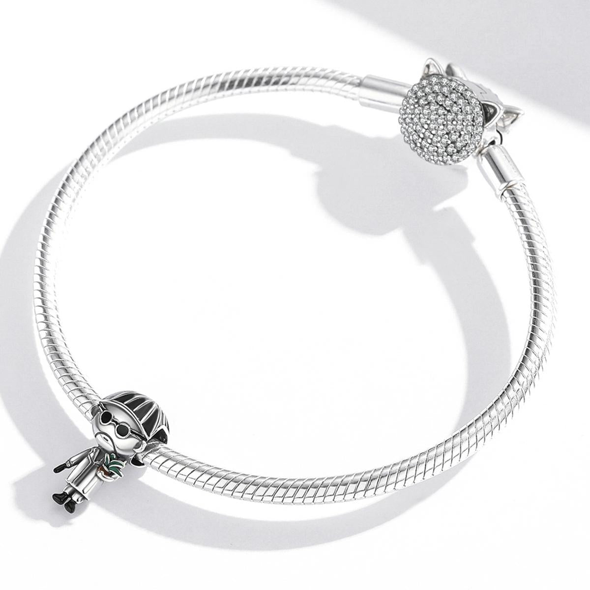 925 Sterling Silver Uncle Bead For Diy Bracelets & Necklaces