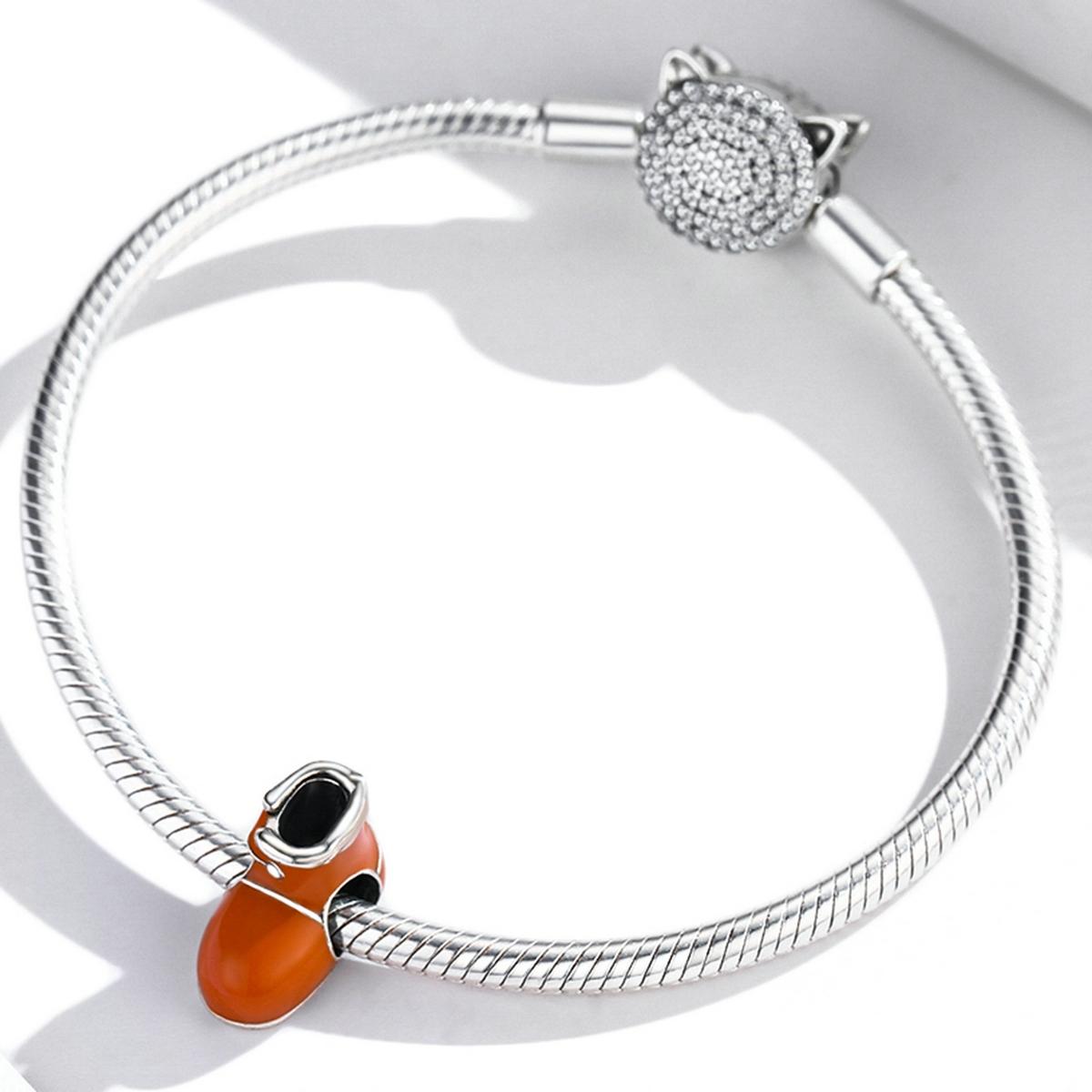 925 Sterling Silver Small Cotton Boots Beads For Diy Bracelets & Necklaces