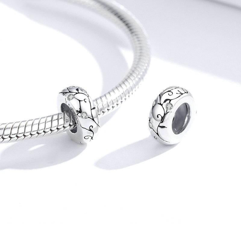 925 Sterling Silver Silicone Spacer For Bracelets