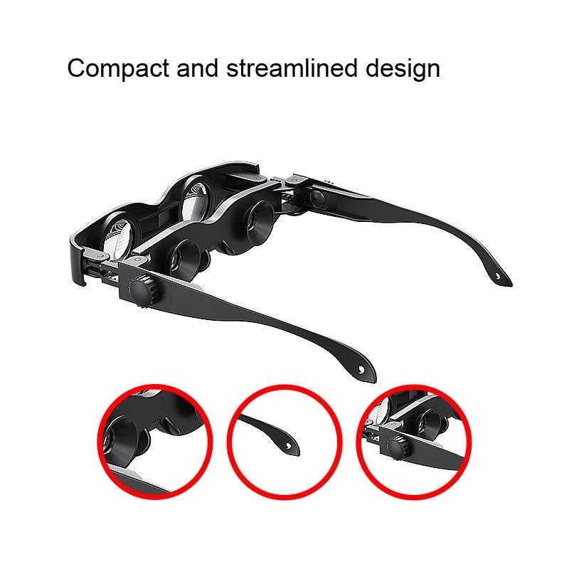 Adjustable Focus Binoculars with Glass Lenses - Grey & Yellow