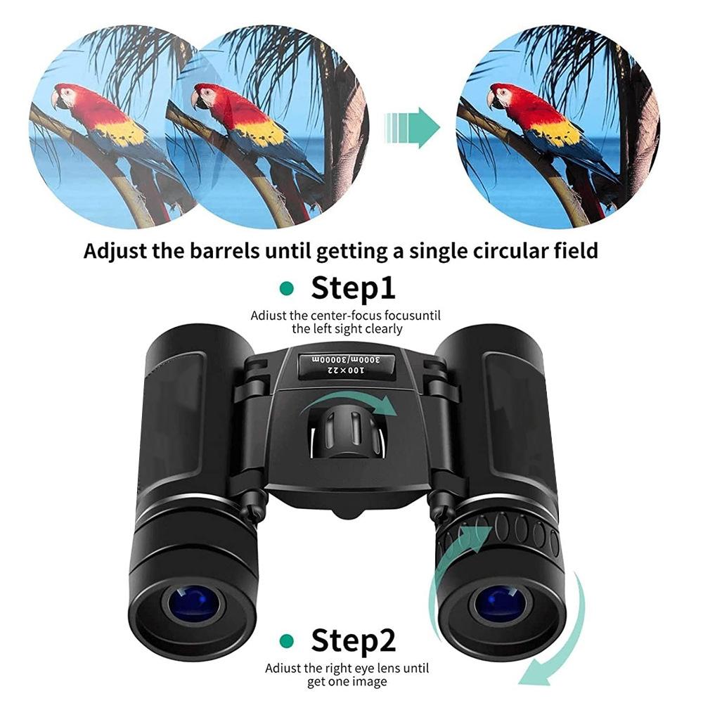 Foldable Hunting Binoculars for Outdoor Adventures - 3000 X 22 Standard