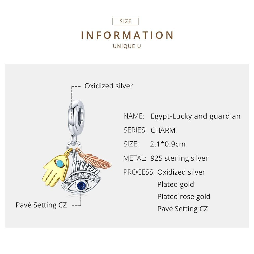 925 Sterling Silver Feather Pendant For Diy Bracelets & Necklaces