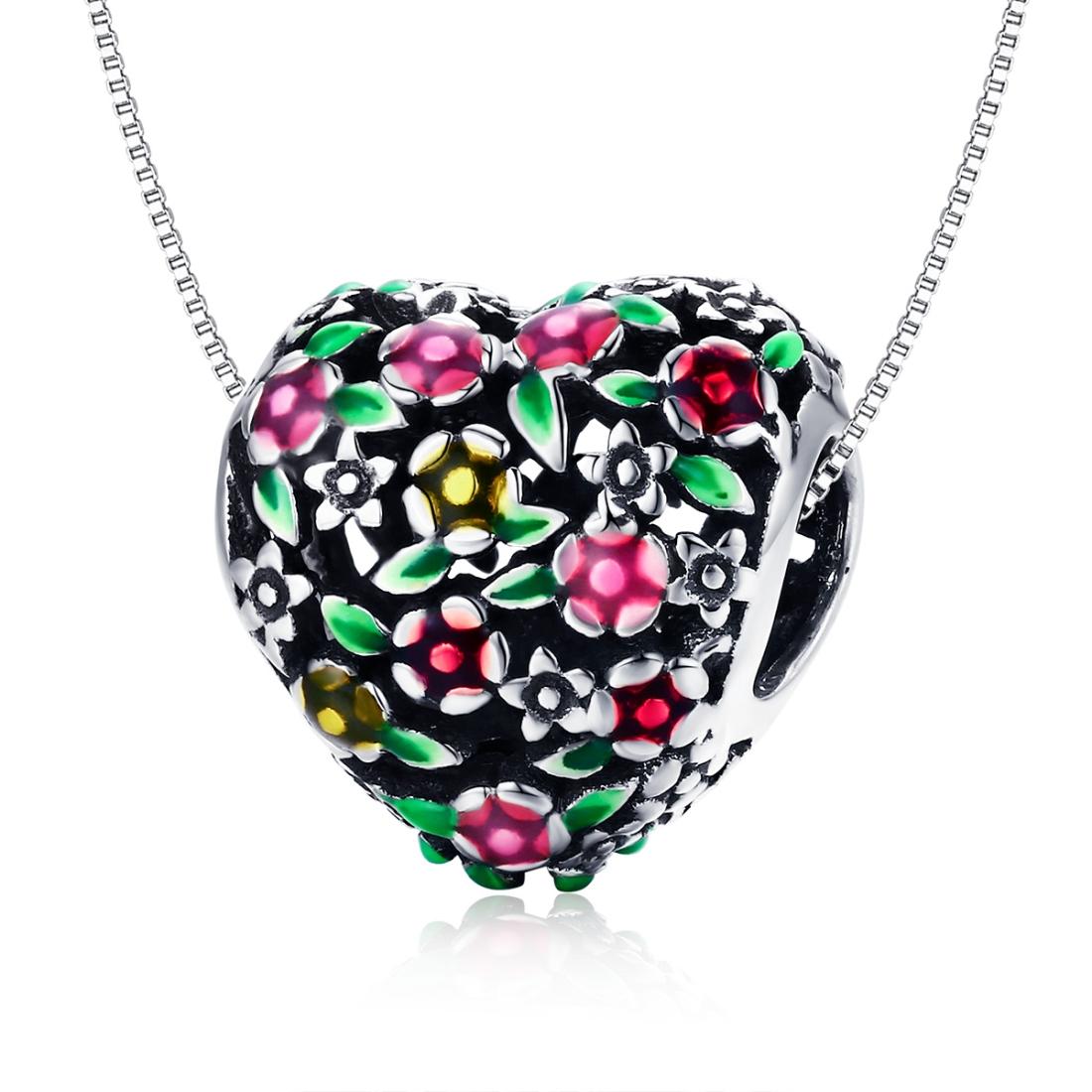 925 Sterling Silver Floral Valley Beads For Diy Bracelets & Necklaces