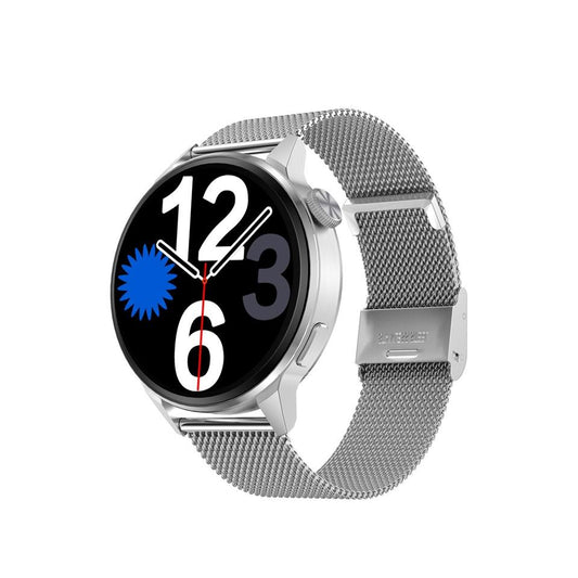 1.36 Inch Hd Screen Smart Call Watch With Nfc Function - Silver Steel