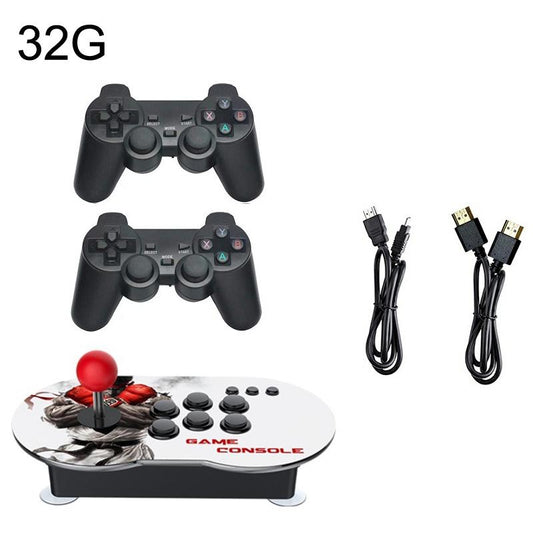 Wireless Handle 4K Tv Console With 10000 Games & Joystick