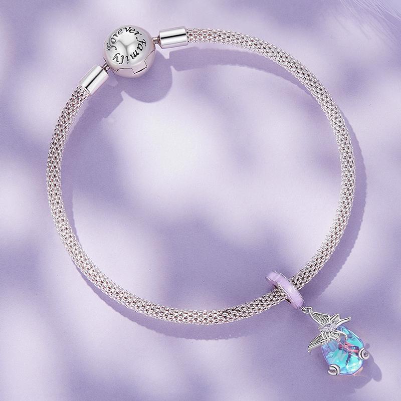 925 Sterling Silver Pastoral Butterfly Necklace Pendant