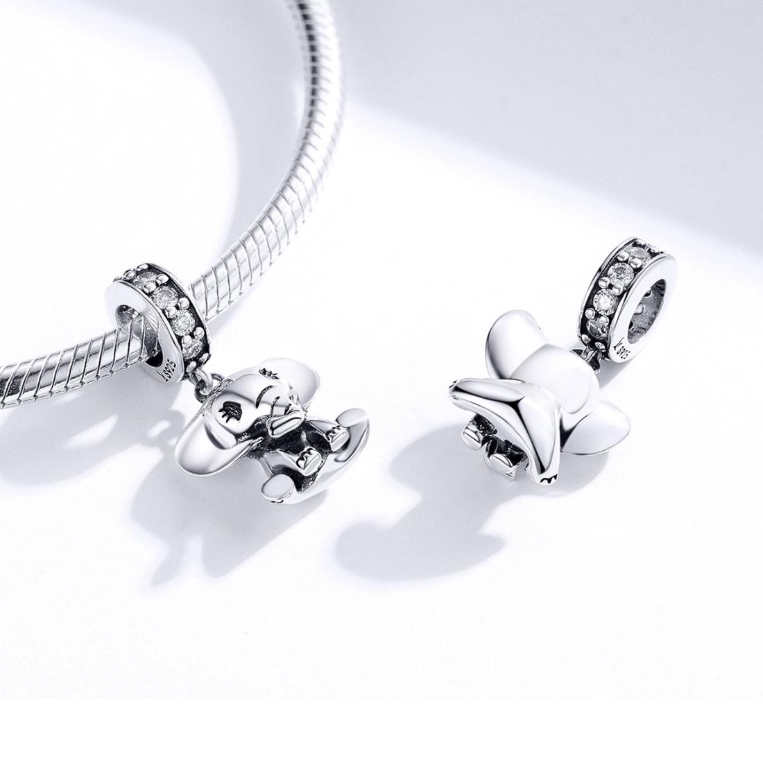 925 Sterling Silver Elephant Pendant For Diy Bracelets