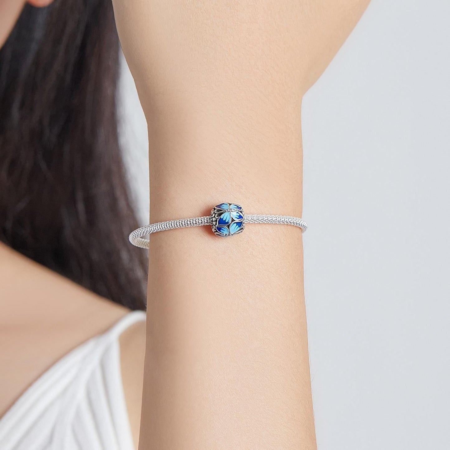 925 Sterling Silver Vintage Butterfly Beads For Diy Bracelets & Necklaces