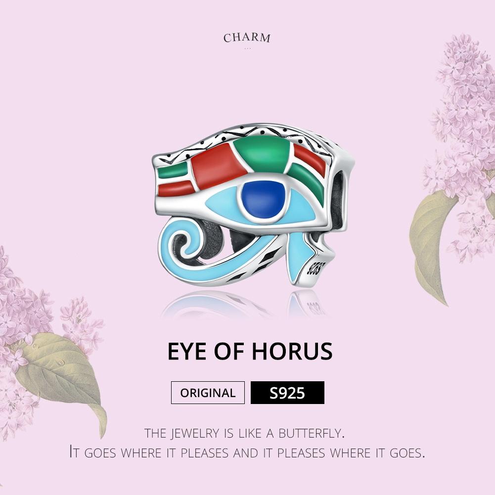 925 Sterling Silver Eye Of Horus Bracelet / Necklace Beads