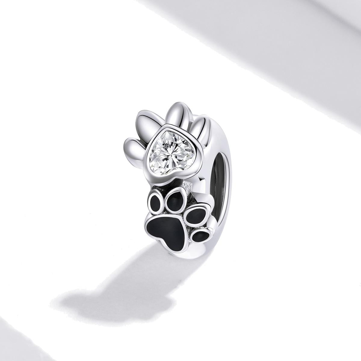925 Sterling Silver Pet Imprint Beads For Diy Bracelets & Necklaces