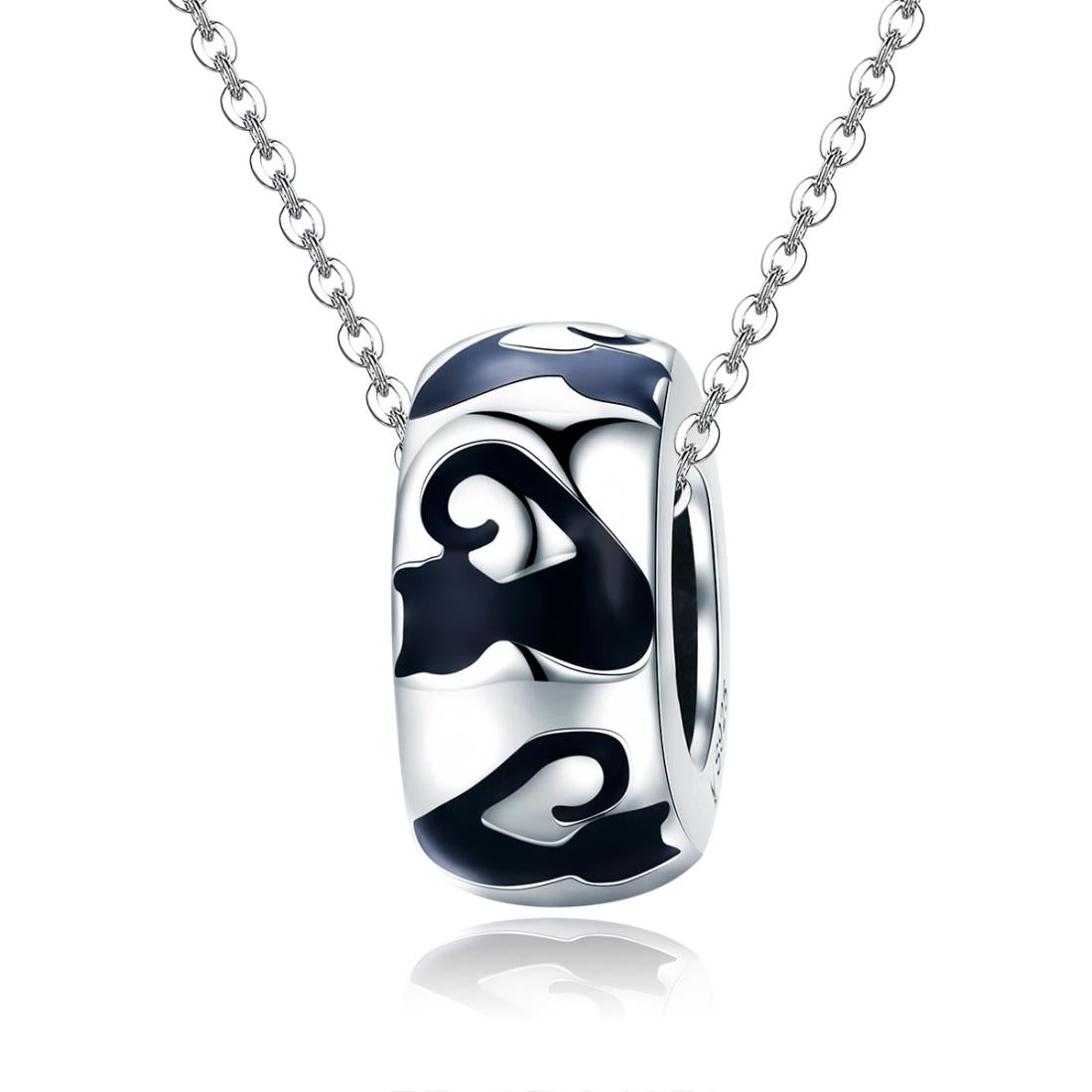 925 Sterling Silver Cat Silhouette Pendant For Diy Bracelets & Necklaces