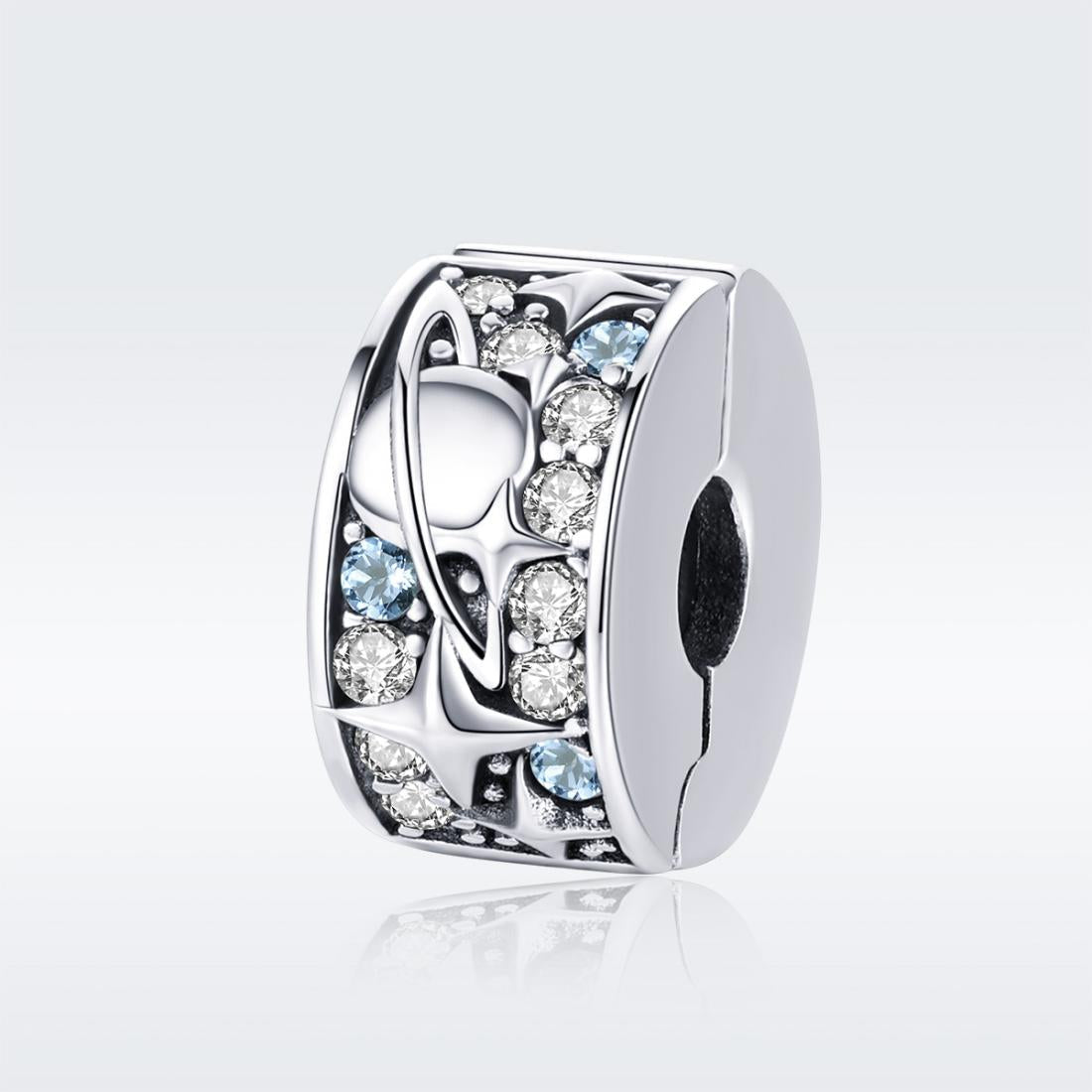 925 Sterling Silver Planet Beads For Diy Necklace