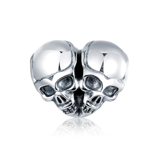 925 Sterling Silver Skull Beads For Diy Bracelets & Necklaces