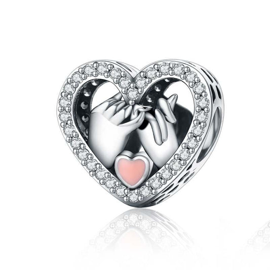 925 Sterling Silver Heart Diamond Accessories